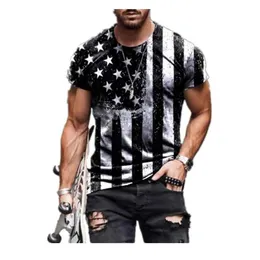 2023 Herrenmode-Sternflaggen-bedrucktes Kurzarm-T-Shirt T-Shirts für Männer acdc-Shirts{Kategorie}
