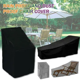 Chair Covers Outdoor Waterproof Cover Garden Furniture Rain Sofa Protection Dustproof Woven Polyester Convenient 230613
