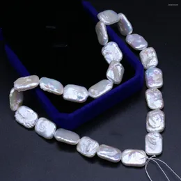 チェーン天然淡水真珠のネックレスバロック淡水女性宝石パーティーバンケットギフト用の長方形のビーズ