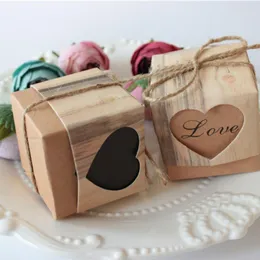 Gift Wrap 10/20Pcs Candy Box Square Shape For Cookies Christmas Birthday Wedding Favors Boxes