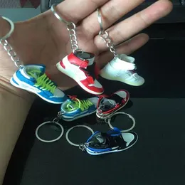 Ren handgjorda basketskor Modell 3D Män och kvinnor Key Car Key Chain Chains Enskilda kreativa samling Hantverk289U2787