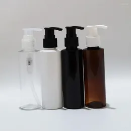 Bottiglie di stoccaggio 40 pz 120 ml Vuoto Bianco Cosmetico PET Lozione Pompa Contenitore Shampoo Imballaggio In Plastica Con Dispenser Gel Doccia