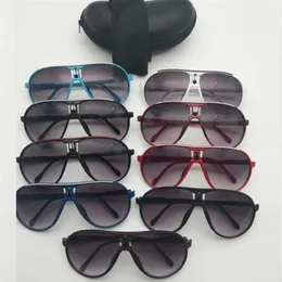 2pcs New Mens Womens Designer Occhiali da sole Marrone Frame Sport Occhiali da sole Unisex 8 colori con box1173245341g