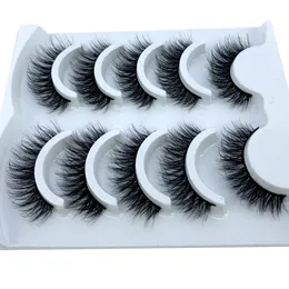 Makeup Tools 500 par100 lådor 3D Mink Eyelashes Natural Hair False Long 100% Dramatic Eye MakeupFake Lashes Fluffy Cilios 230613