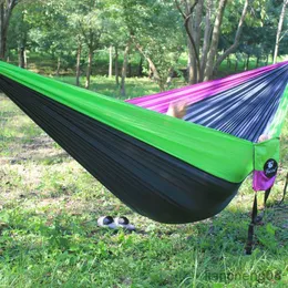 Hammocks Double Portable Hammock Ultralight Hammocks with Hanging Straps Iron for Backpacking Camping R230613