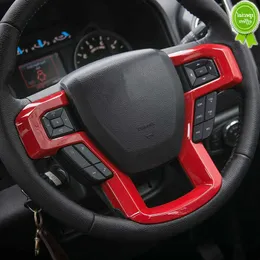 Novo painel de volante de carro decoração capa guarnição adesivo de moldagem para ford f150 2015 2016 2017 2018 2019 acessórios interiores