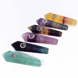 Complete variety Natural Quartz Crystal Smoking Pipes Energy stone Wand Healing Obelisk Tower Points Gemstone Tobacco Pipe w/gift box Ndxbo