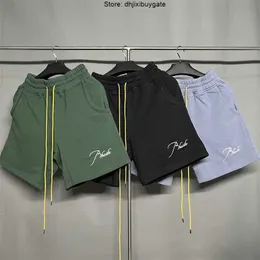 Мужские шорты Дизайнерская одежда Руд вышитый буквы с шортами спортивные шорты High Street Brand American Loose Par