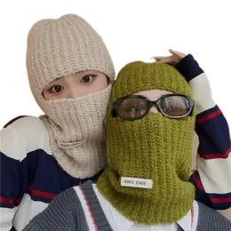 Mode ansikte masker nacke gaiter vinter balaclava kvinnor ull beanie pasamontanas man varm öronflapp hat mäns fulla ansikte skidmask gorras invierno mujer 230612