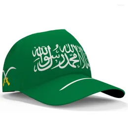 Bollkåpor saudiarabien baseball cap gratis 3d anpassad namn team logo sa hatt sau land reser arabisk nation arab islam arabisk flagga huvudbonader