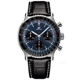 Herren Watch Sport Watch Quartz Uhrengröße 50mm Multifunktional Chronometer Uhr Verschiedene Farben Cowhide Watch Bänder verfügbar orologio di lusso