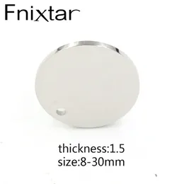 Локаны fnixtar 20pcslot Размер 830 мм зеркальные лак из нержавеющей стали заклинания круглой штамповки для изготовления DIY, создание ювелирных украшений 230612