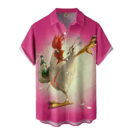 Męskie koszulki męskie gongfu gongfu kutasa piersiowa kieszonkowa drukowana krótkie guzik w dół letnią koszulę długą T MĘŻCZYZNA AKTYWNIE