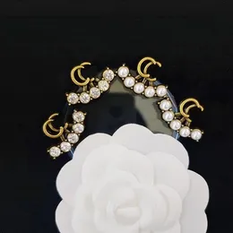 Orecchino di perle perle non svaniscono donne con eleganti eleganti designer di gioielli feste in famiglia Gift Girl Chain Spring Romantic Girl