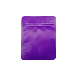4x5 pouces debout couleur sans image sac en mylar avec fermeture éclair sacs d'emballage en plastique pour bonbons chanvre biscuits chocolats All-match