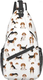 Duffel Bags Sling Bag Beagle Puppy Dog Cute Hiking Daypack Crossbody Shoulder Backpack Travel Chest Pack For Men Women