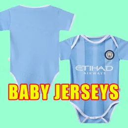 Baby Clothes Full set HAALAND soccer jerseys 23 24 DE BRUYNE PHILLIPS MANS CITIES GREALISH STERLING MAHREZ MANCHESTERS FODEN 2023 2024 football shirt kids