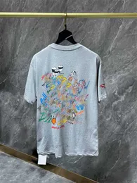 T-shirt 2023 Designer Chromees Heart T-shirt da uomo Classic Girocollo Casual Horseshoe Sanscrito Croce Modello Tees Uomo Magliette Szie S-XL