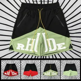 RHUDE Pantaloncini da uomo RH Limited short Estate nuovi pantaloni da spiaggia da allenamento sportivi hip-hop riflettenti 3M