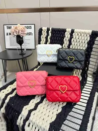 TZ الأزياء أكياس مربعة رفرف الدهون حقيبة ذهبية لوفات الحب حزام Crossbody Sacoche فاخر العلامة التجارية حقائب اليد