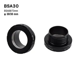 Conjuntos de grupos de bicicleta com trava rosqueada BSA30 Road BB Set 687 m Liga de alumínio Rolamento selado 30 mm Suporte inferior de bicicleta de montanha MTB Para SHIMANO 230612