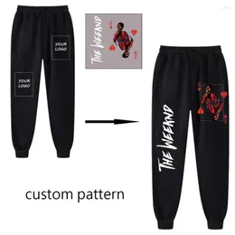 Men's Pants DIY Custom Pattern Sweatpants Men Women Fleece Outdoor Casual Long