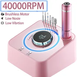 Zestawy do paznokci Maszyna manicure 40000 rpm z urządzeniem elektrycznym wyświetlacza LHD do Usuń urządzenia do pedicure 230613