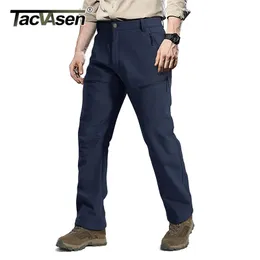 Sweatpants tacvasen softshell calças táticas militares dos homens sólido velo quente exército airsoft calças casuais carga trabalho caminhada calças de esqui