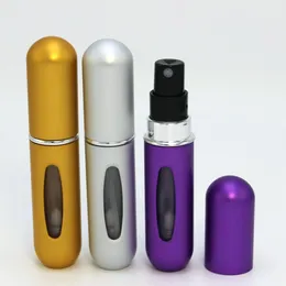 Bottle 100pcs 5ml Refillable Perfume Atomizer Perfume Bottles Sprayer Mini Empty Metal Aluminum Bottle