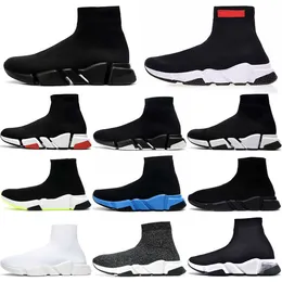 Tasarımcılar Hızları 2.0 V2 Lüks Günlük Ayakkabılar Platform Sneaker Erkek Kadın Tripler S Paris Çorap Bot Siyah Beyaz Mavi Işık Şerit Yakut Graffiti Eğitmenler Spor Ayakkabı S8