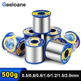 DRADEN 500G LODER TRIE TIN 63/37 ROSIN CORE Svetsrulle Lödtråd Roll Noclean Flux 2,0% 0,5/0,6/0,8/1.0/1.2/1.5/2.0mm DIY