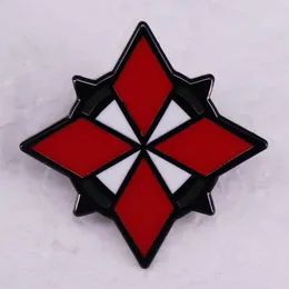 Brooches Resident-evil-umbrella corporation логотип эмалевой стимул для фильма Metal Game Metal Badge