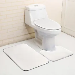 Mats Sublimation Blank Bathroom Bath Mat Set Toilet Non Slip 3PCS Bath Mat Bathroom Rug Shower Carpets Set Toilet Lid Cover Floor Mat
