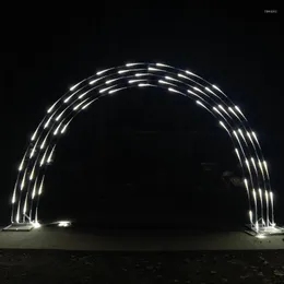 Party Decoration Wedding Shiny Meteor Shower Lamp Arch Arch Stage Bakgrund med LED -lampor Sträng för Festival PO -rekvisita