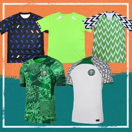 22/23/24 Nigeria Fotbollströja 2023 Hemma maillot de foot Nigerian #10 OKOCHA tröja Borta Amokachi Ikpeba Yekini IHEANACHO IWOBI IGHALO fotbollsuniform