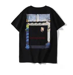 OFFes Sommer T-Shirt Herren Damen Designer T-Shirts Lose T-Shirts Tops Mann Freizeithemd Luxurys Kleidung Streetwear Shorts Ärmel Polos T-Shirts Größe S-XL Weiß #17