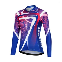 Giacche da corsa Maglia da ciclismo lunga Donna Downhill Mtb Bicicletta Abbigliamento da ciclismo traspirante Maglietta Ropa Ciclismo Abbigliamento da squadra femminile