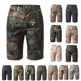 Roupa de combate do exército tático bdu calças de secagem rápida shorts de camuflagem ao ar livre floresta caça tiro batalha vestido uniforme NO05017258V