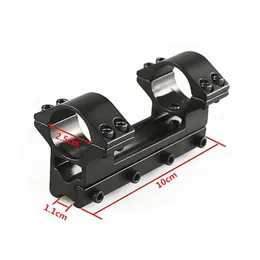 Taktik Çap 254mm Tek Parça Çift Yüzük Yüksek Tüfek Kapsamı Dağı Seethru Rail ile 11mm Weaver8323122293y