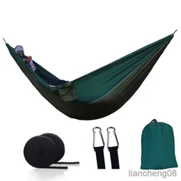 Hammocks 270*140 hanging hammock Portable Hammock bed Camping Survival Garden outdoor Hunting Leisure Sleeping Hammock R230613