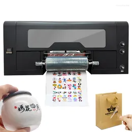 In vendita Due testine di stampa Xp600 Dtf Uv Sticker Printer Machine 30Cm Roll Film Transfer Laminator Penne Cup Label