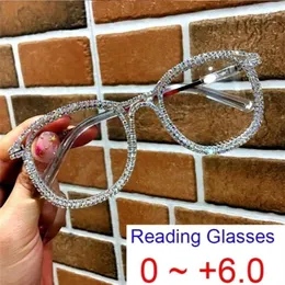 Sunglasses Fashion Farsighted Reading Glasses Women Clear Round Anti Blue Light Prescription Computer Diopter 0 to 60 220929698320279q