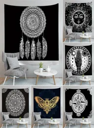 Mandala Tapestry Wall Hanging Flower Stampa digitale Boemia Copriletto Telo mare Mat Yoga Mat Blanket8020419