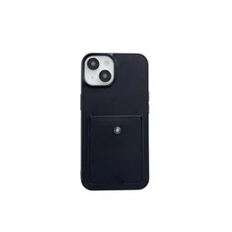 Designer-Handyhüllen, Kreditkarteninhaber, Taschen für Herren und Damen, Apple iPhone 14 15 Pro Max, luxuriöses Leder, Ganzkörper-Handy-Rückstoßstangenabdeckungen, Muscheln, Fundas Promo