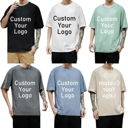 T-shirt da uomo T-shirt oversize personalizzate Crea il tuo design Immagini o testi Uomo Donna Stampato Design originale Regali speciali per gli amici 230612