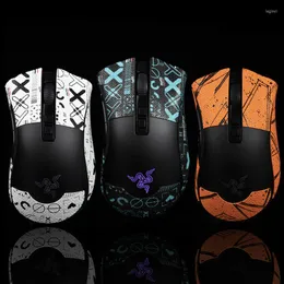 Naklejki okienne mysie naklejka przeciw poślizgowi do Razer Deathadder Pro/ V2 Pro Jaszczurki Skórki odporne