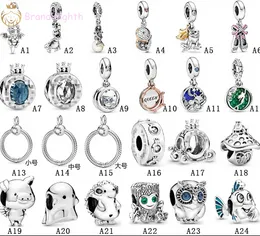 Für Pandora Charms Sterling Silber Perlen Igel Niedliche Baum Eule Schiebearmbänder