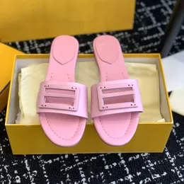 2024 uscita estiva f con designer box sandals sandali cuscini da uomo e da donna cuscini comodi rame rosa rosa estate slifori da spiaggia da spiaggia ascione