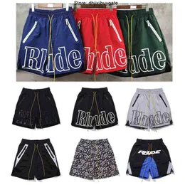 RH Designer Limited Rhude Shorts Summer Ny 3M Reflektiv Hip Hop High Street Sports Training Beach Pants High-kvalitet