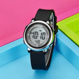 Dziecięce zegarki dla dzieci Ohsen 2023 Relogio moda sport sport Waterproof LED Digital Watch Dziewczyny chłopiec wielofunkcyjny na rękę 230612